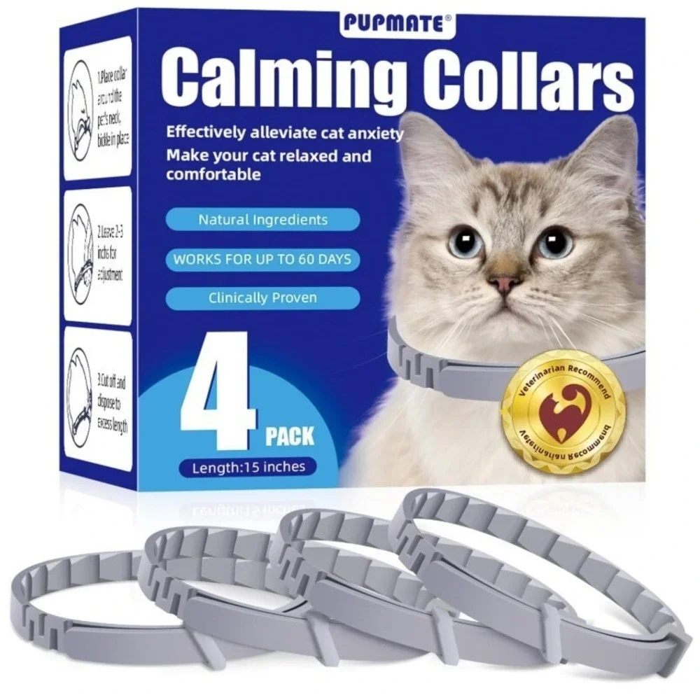 Cats & Kittens Pheromone Collar Calming Collar that Relieves Anxiety 3 Pack #199